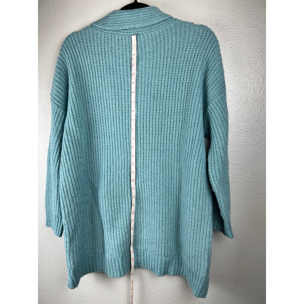 Talbot’s Plus  Shawl Neck Sweater Seafoam Green Size X - Picture 6 of 6